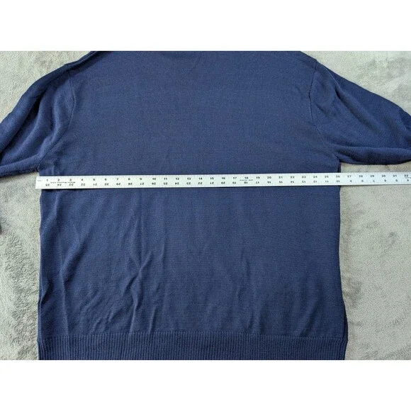 Pardazzio Uomo Sweater Men’s 3XL Blue Geometric Crew Neck Vintage - Picture 7 of 8